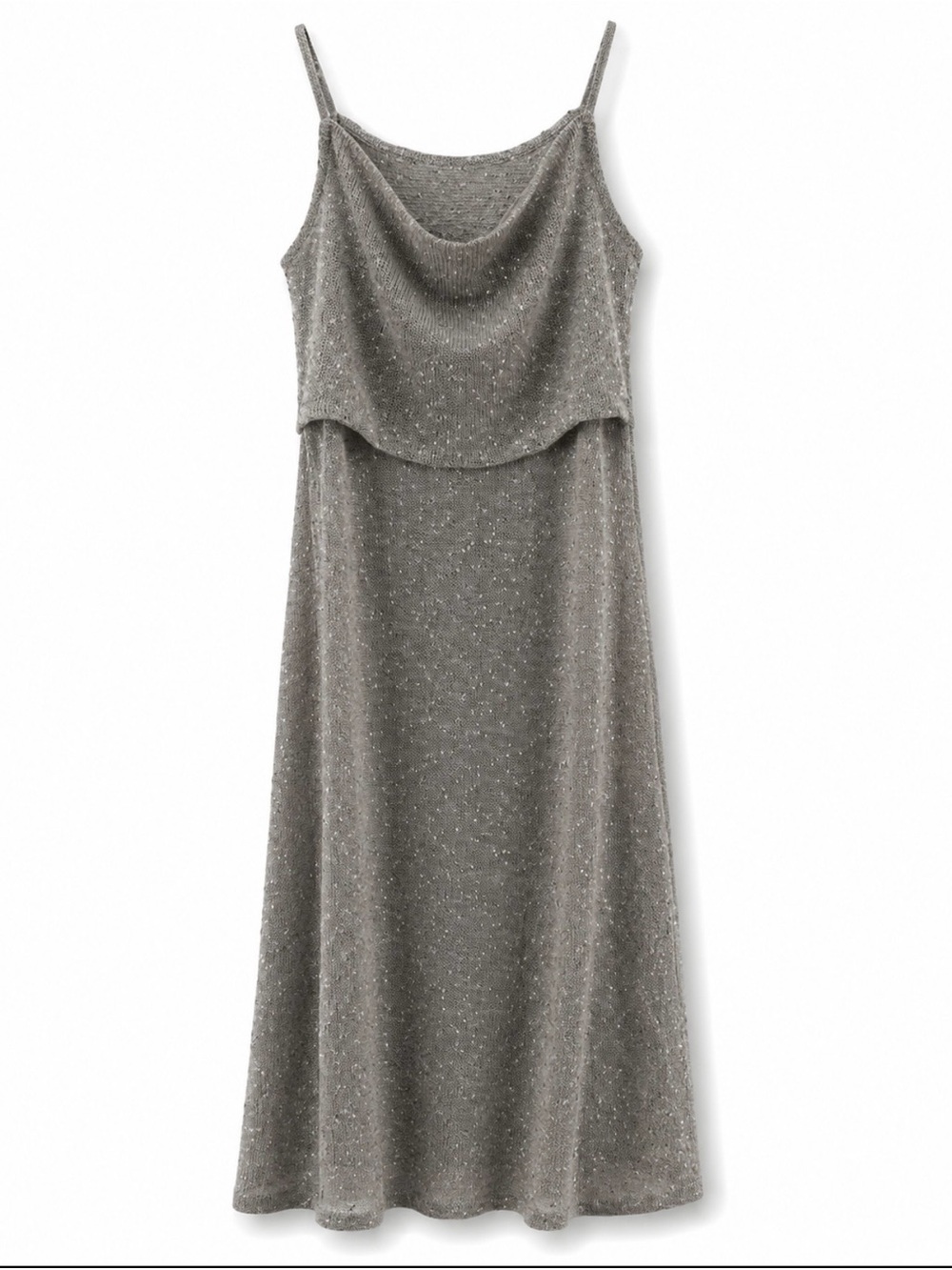 Zara Silver Sparkle Slip Dress